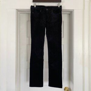Uniqlo Heattech Corduroy Pants in Black Size 28